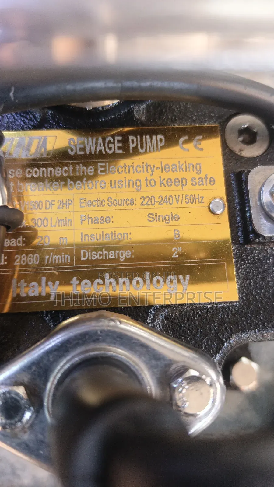 Sewage Pump 2hp