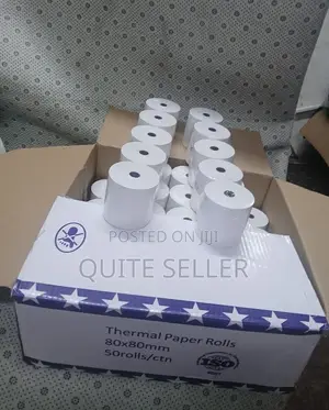 Thermal Paper Roll 80mm X 80mm Widely Used in Offices, Restaurants Etc