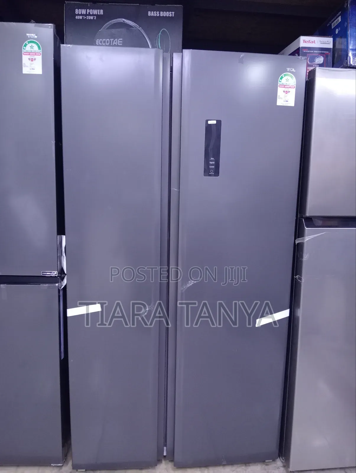TCL Side by Side Fridge 430 Litres With Inverter Technology