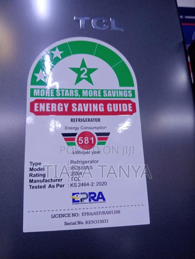 TCL Side by Side Fridge 430 Litres With Inverter Technology - thumbnail 2