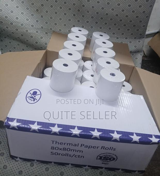 Thermal Paper Roll 80mm X 80mm 50rolls Pure White - main view