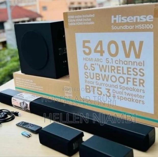 540 Watts 6.5" Wireless Speakers Hisense Sound Bar