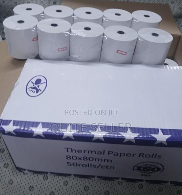 80mm Thermal Receipt Paper Roll 80×80 Flexible Easily Loaded Aligned - main view