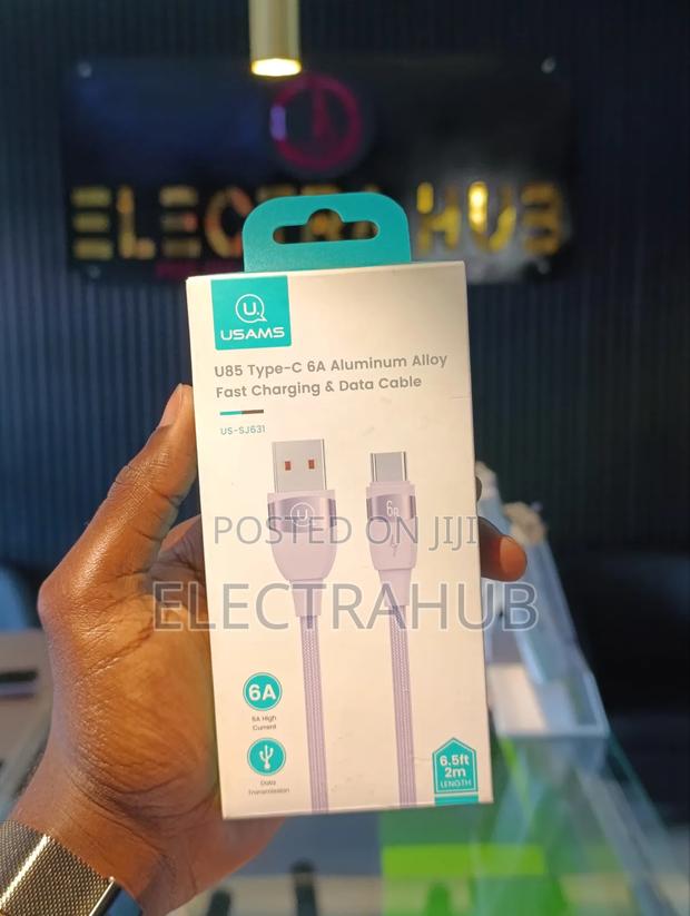 Usams Type C 6a Aluminium Fast Charging Data Cable - main view