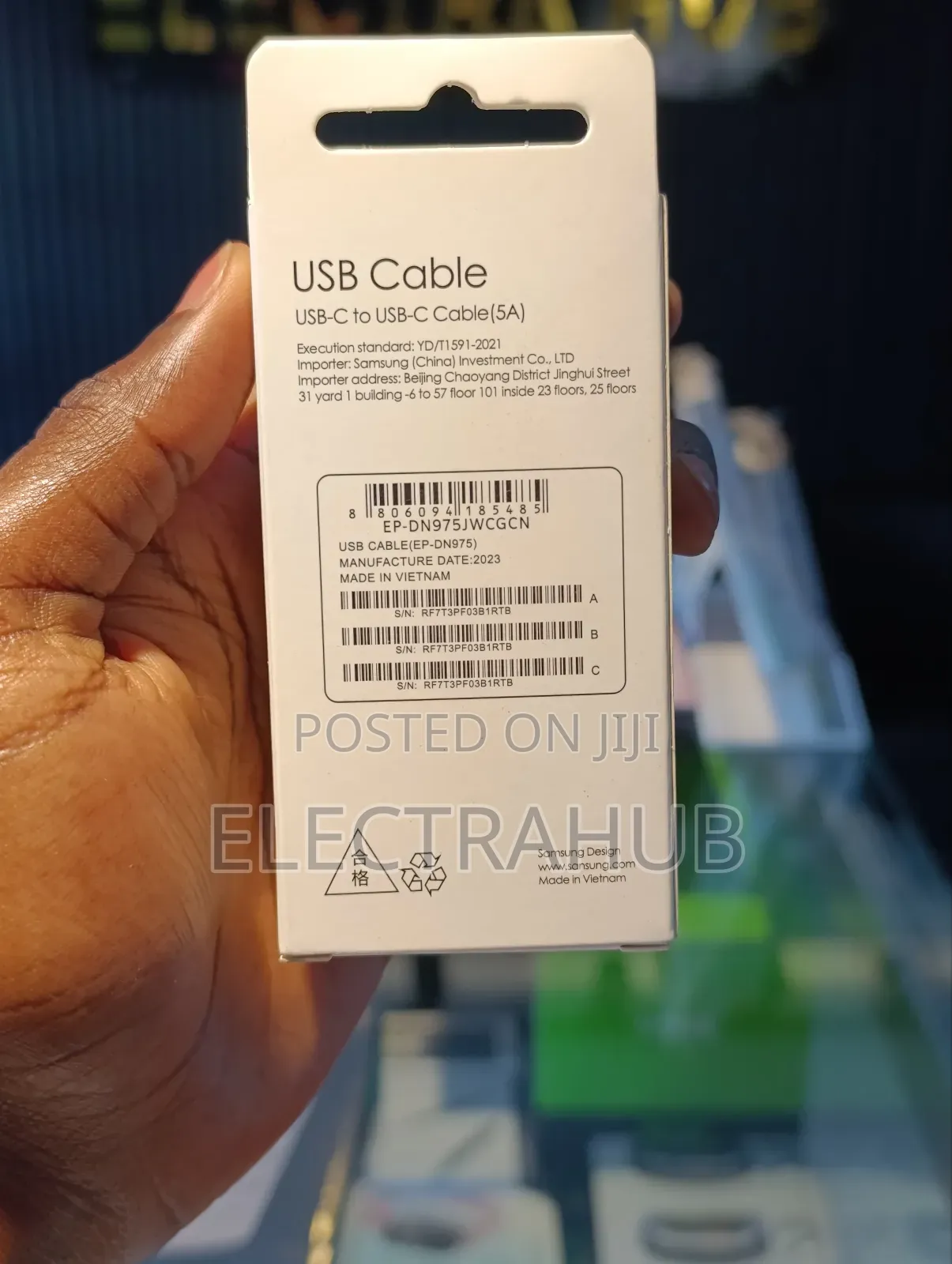 Samsung Galaxy Usb C-C 5a Cable Brand New Sealed