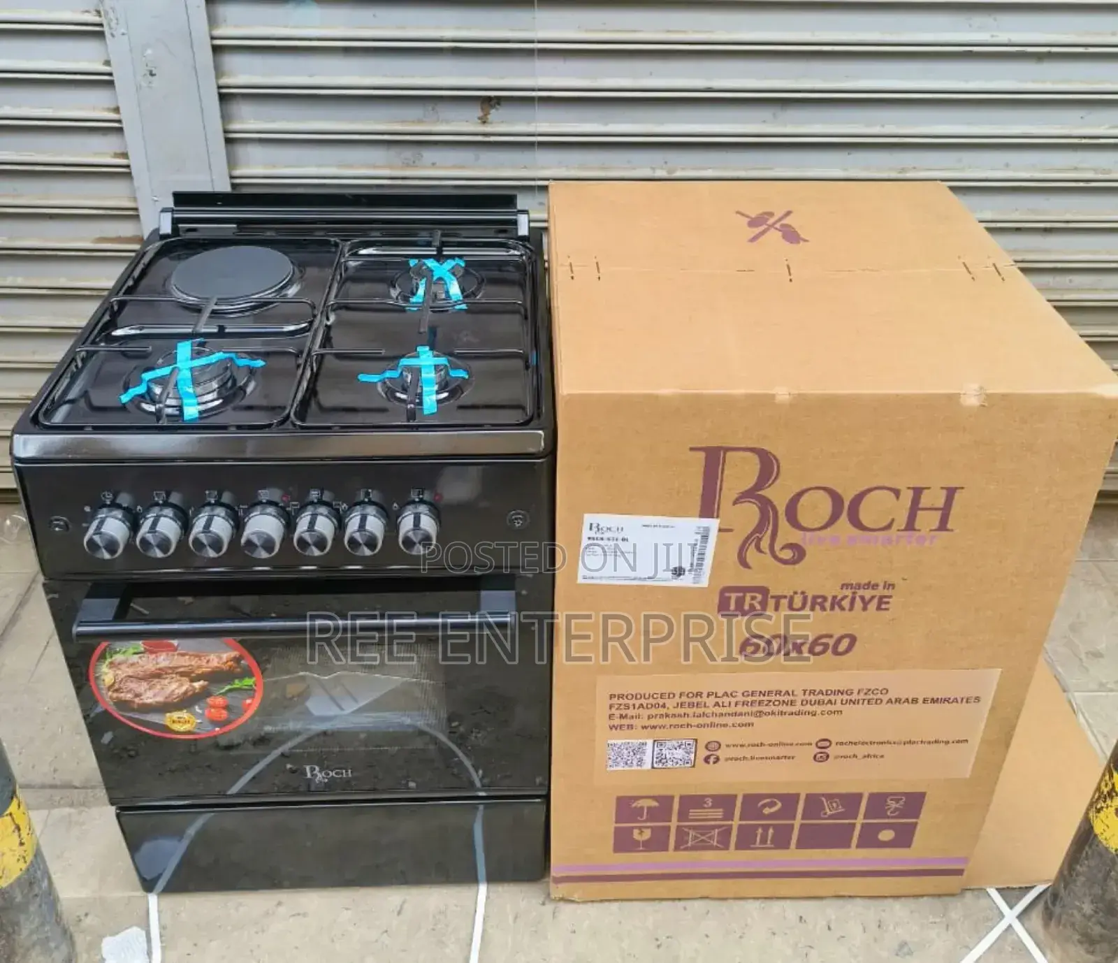 Offer Offer While Stock Last Roch Black 60×60 Standing 3+1 Cooker