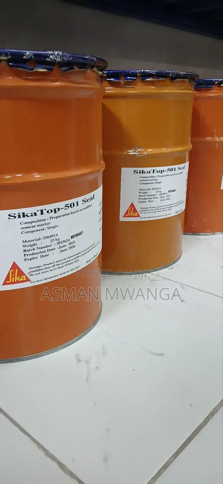 Screening Waterproofing Cement Sikatop 501