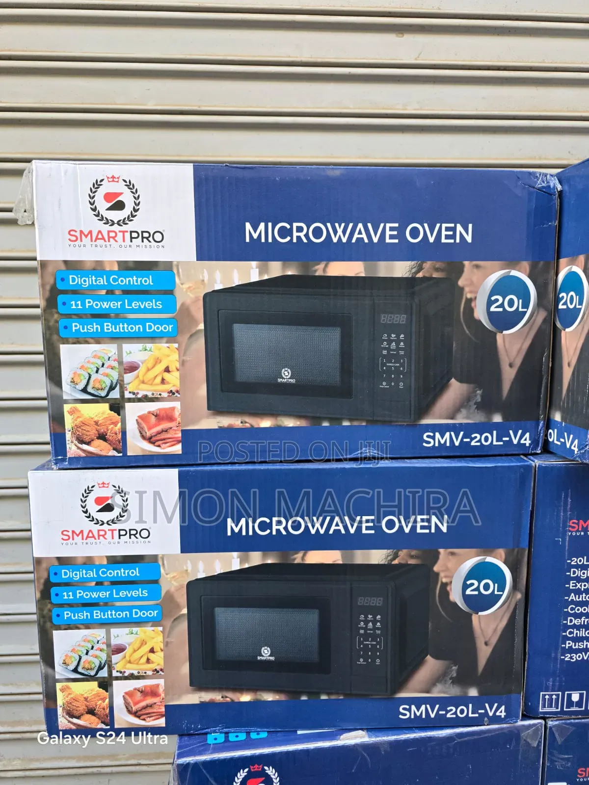 20l Smart Pro Digital Black Microwave