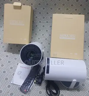 Hy300 - Mini Portable Projector Android 1080p 720p 180° Rotation .