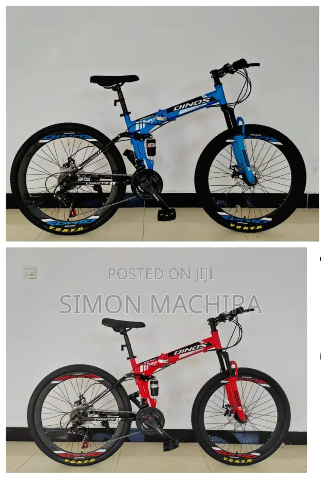 Dinos Foldable Bike Size 24 Double Suspension