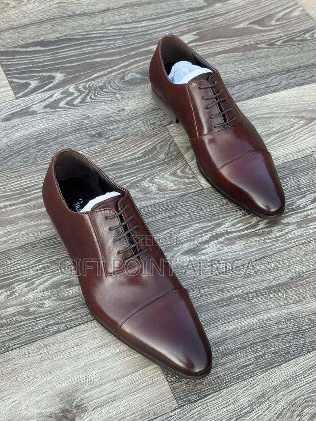 Coffee Brown Leather Officials Billionaire For Men - main view