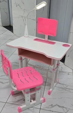 Kids Study Table With Book Holder and Rechargeable Lights - thumbnail 2