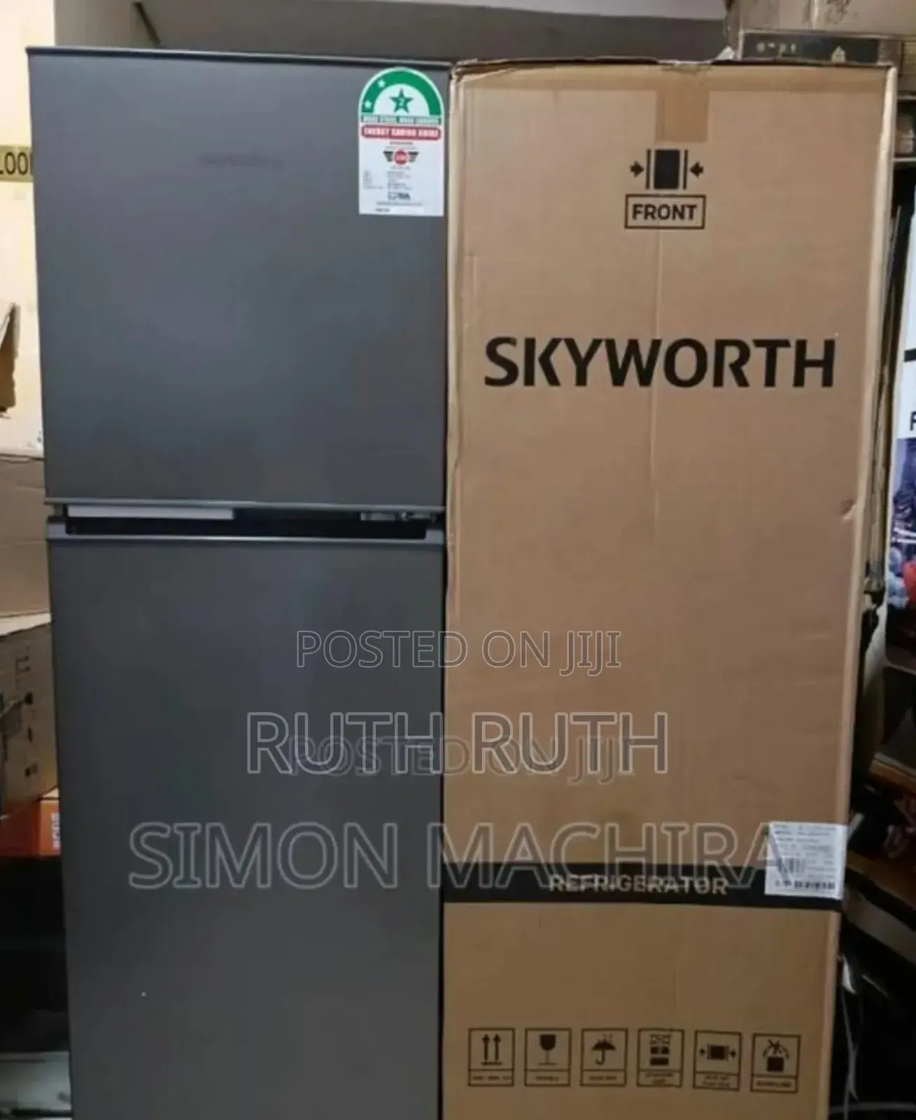 Double Door Skyworth Refrigerator 158litres