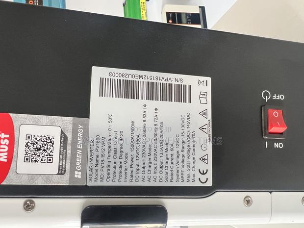 Must 1.5kva 12v 60a Solar Inverter - thumbnail 3