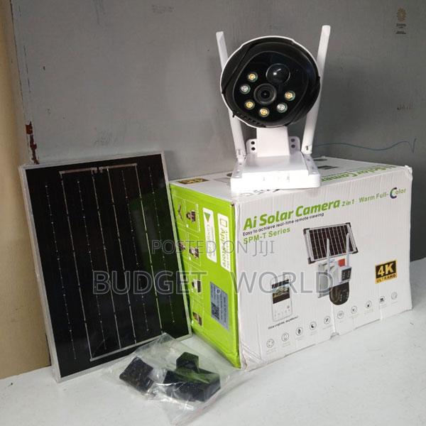 Pir Detection Wireless Solar Powered Security Camera With Dual Lens - main view