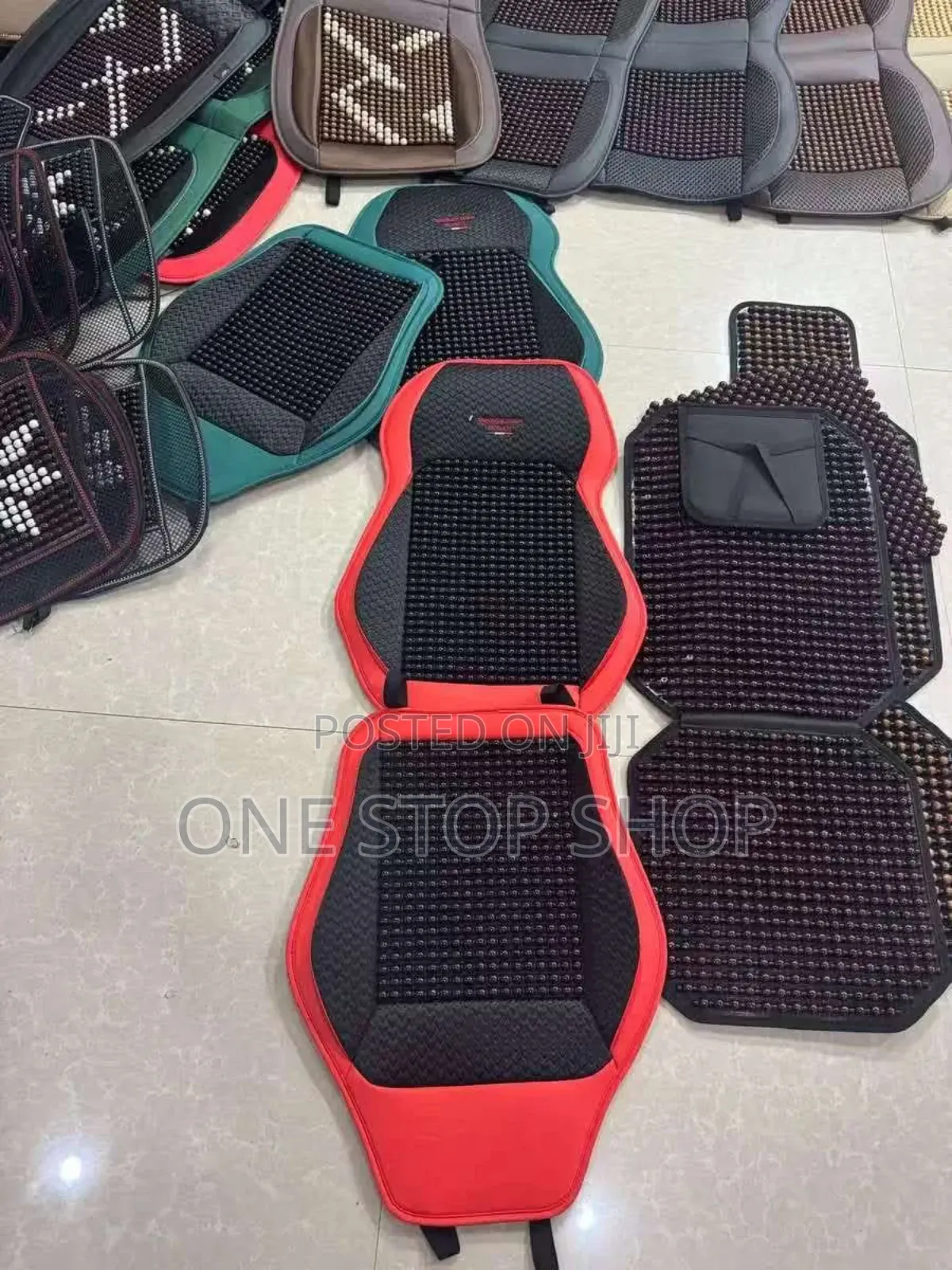 1pc Beaded Driver Seat Top Cushion Cover
