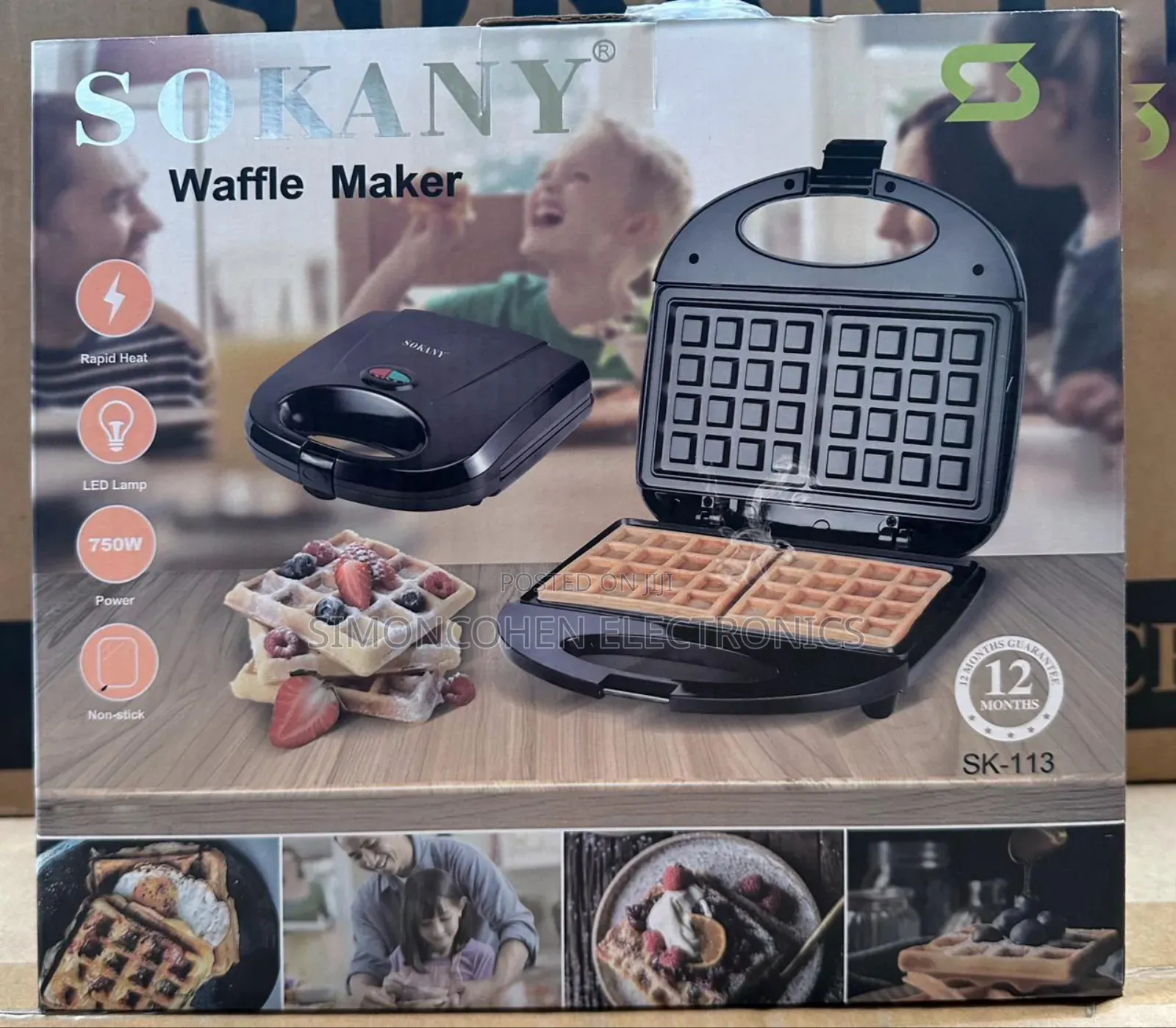 Sokany Waffle Maker