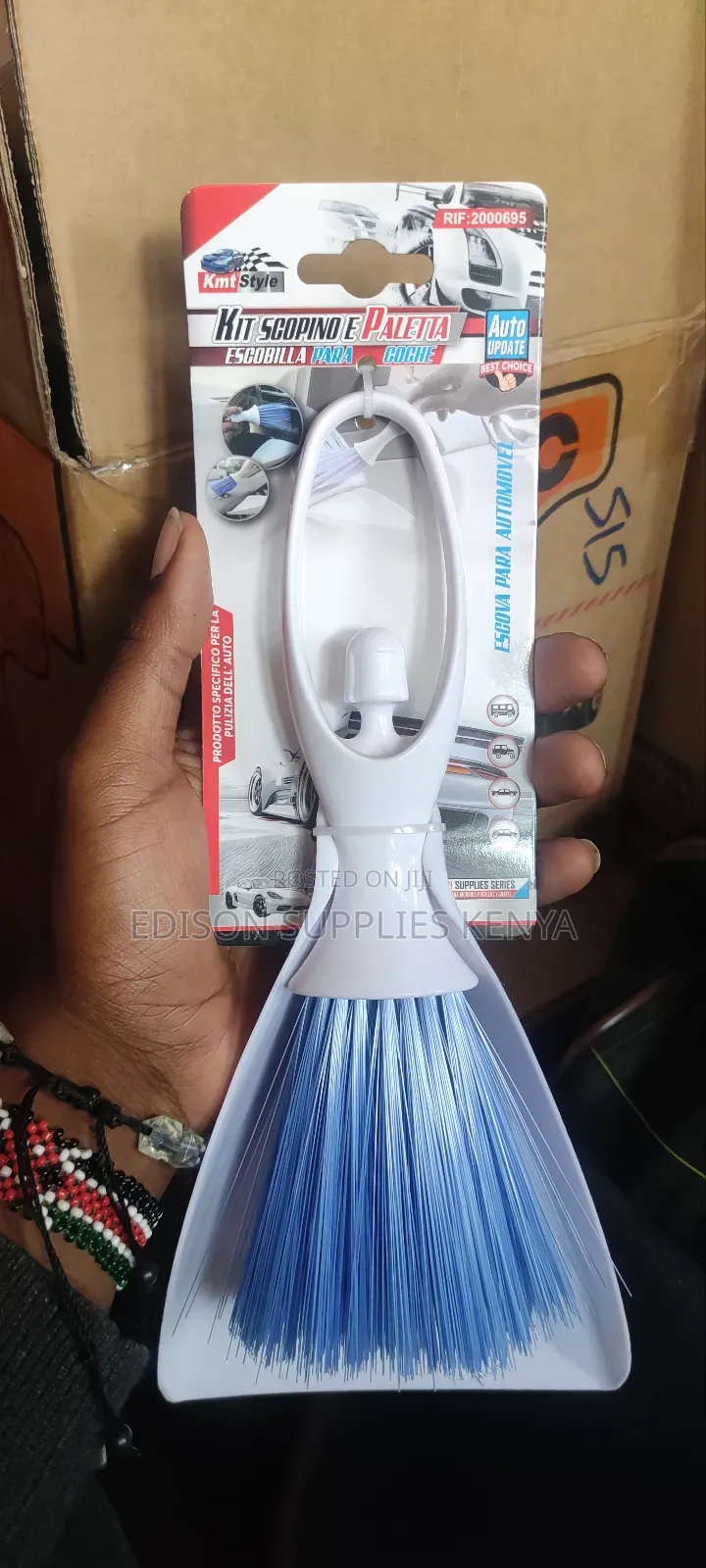 Brush 2 In1 Mini Car Dashboard Vent Cleaner Broom Mini Dustpan Brush