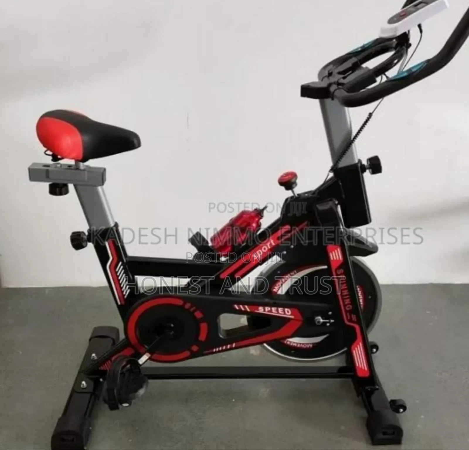 Red Spinning Bike