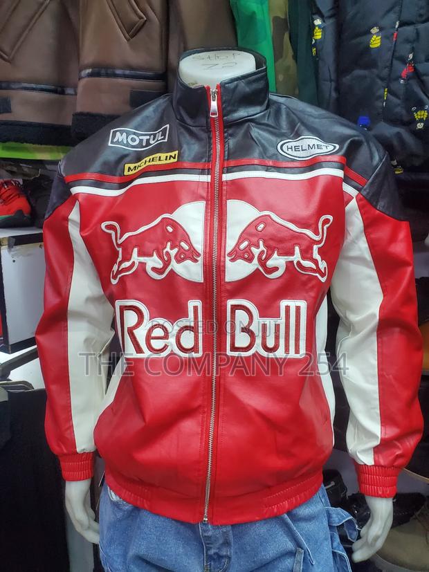 Quality Leather Designer Unisex Casual Rider Redbull Motosport Jacket