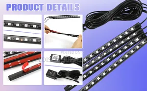 Car Ambient Lighting Strips Led Fancy Voice + Remote Control Dc 12v