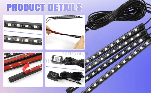 Car Ambient Lighting Strips Led Fancy Voice + Remote Control Dc 12v - thumbnail 3