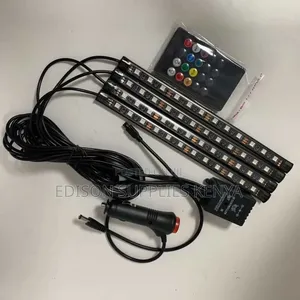 Car Ambient Lighting Strips Led Fancy Voice + Remote Control Dc 12v