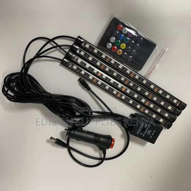 Car Ambient Lighting Strips Led Fancy Voice + Remote Control Dc 12v - thumbnail 4