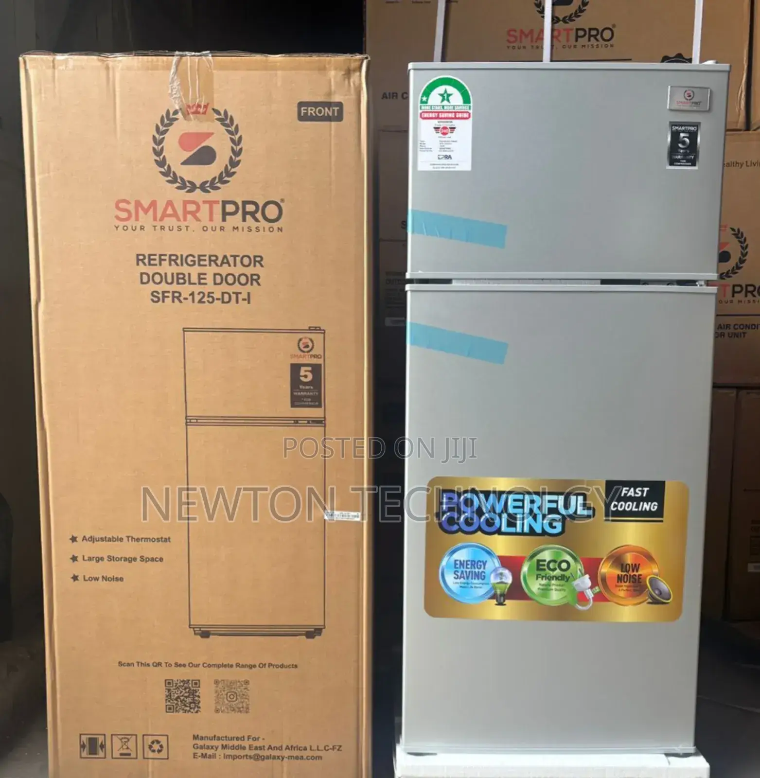 Smart Pro SFR-125 Dt-I Double Door Fridge