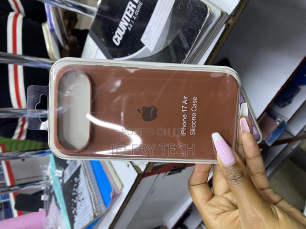 Mqwerh iPhone 17 Air Solid Color Liquid Silicone Phone Case - main view