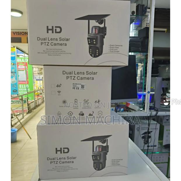 4g Ubox Dual Lens Security Solar CCTV Camera