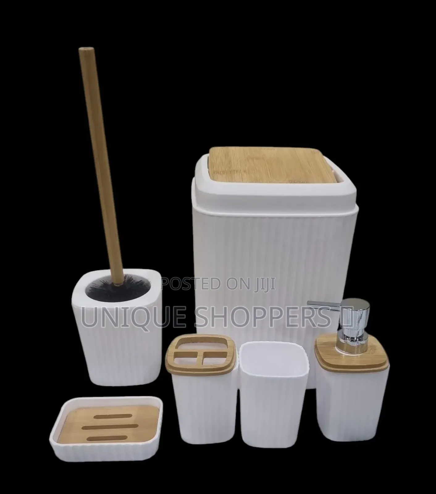 Bathroom Set of 6pc (Consisting Soap Dish Cup Toothbrush Holder Soap