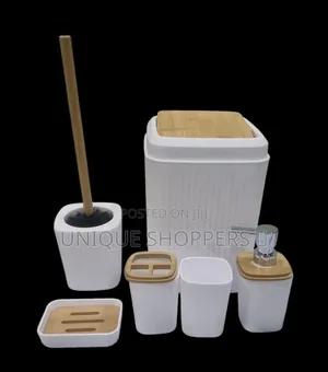 Bathroom Set of 6pc (Consisting Soap Dish Cup Toothbrush Holder Soap