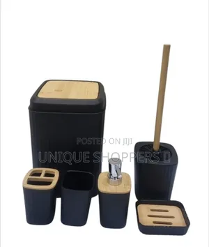 Bathroom Set of 6pc (Consisting Soap Dish Cup Toothbrush Holder Soap