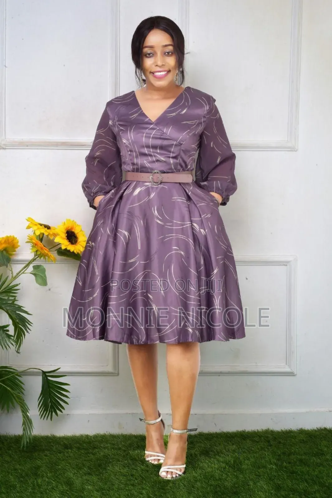 Elegant Round Skater Dress