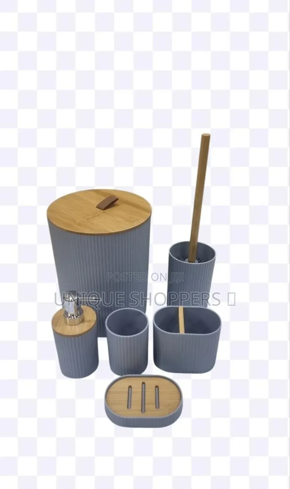 Round High Quality Bathroom Set of 6pc