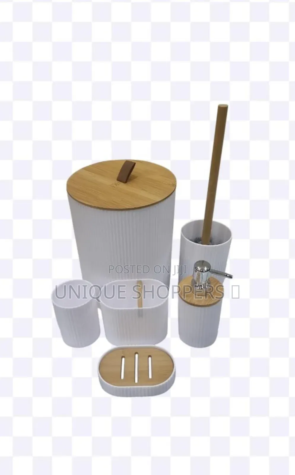 Round High Quality Bathroom Set of 6pc