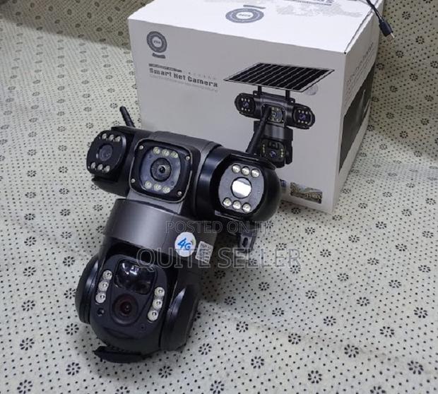 Solar Light Triple-Lens 4g Solar CCTV With Surveillance Camera