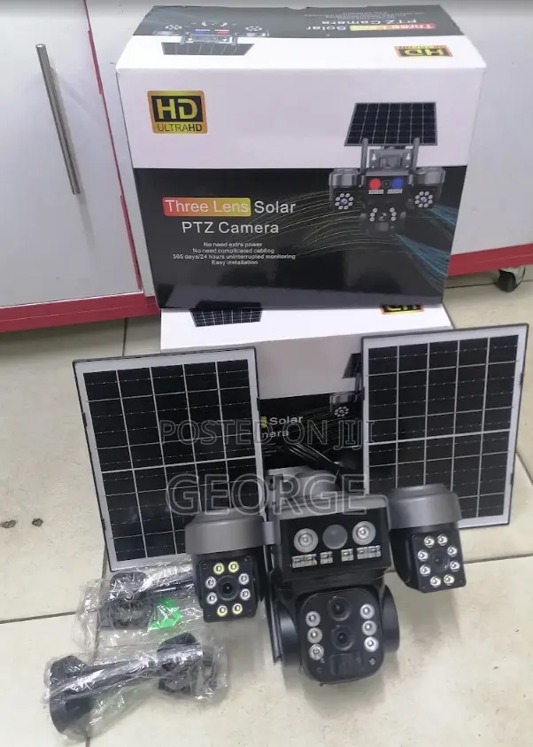 Quality Triple Lens 4g Solar With Two Panels
