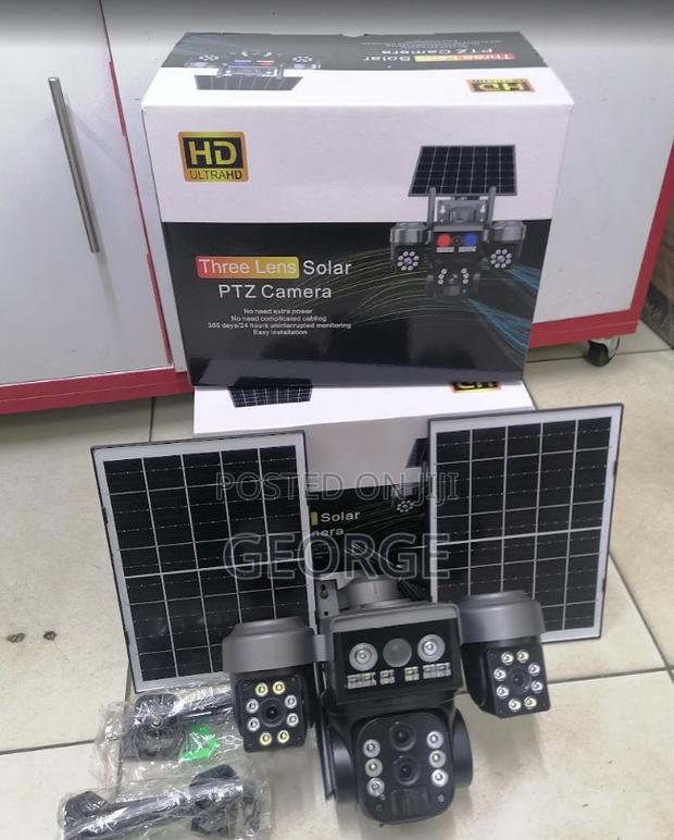 Intelligence 4g Triple Lens 6mp Outdoor Solar Triple-Lens