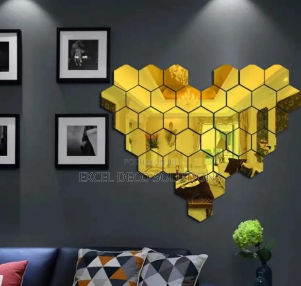 Hexagon Mirrors for Salons, Spas Boutiques