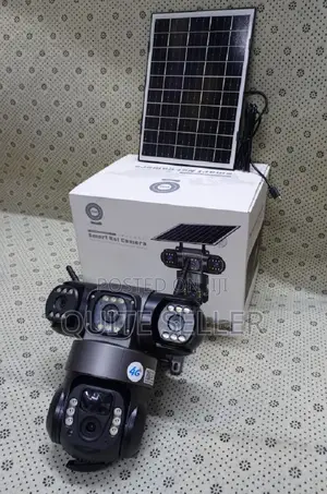 Smart Triple Lens 4g Solar PTZ Camera 24/7 Operation