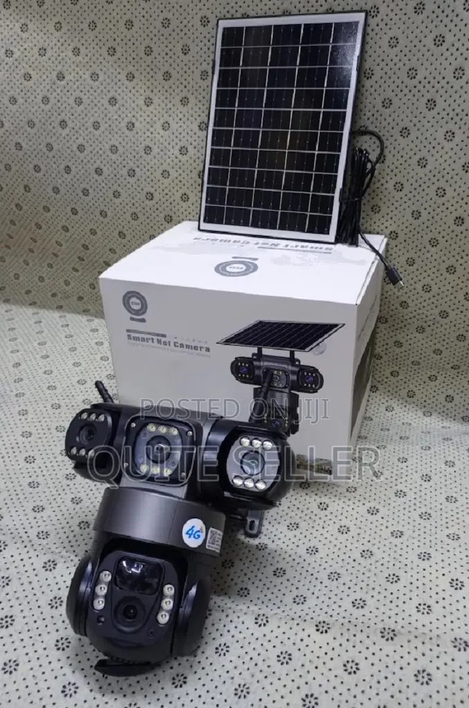 Smart Triple Lens 4g Solar PTZ Camera 24/7 Operation