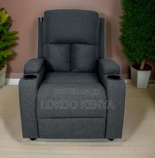 Home Chair : Gray Adjustable Recliner Home Chair - thumbnail 5