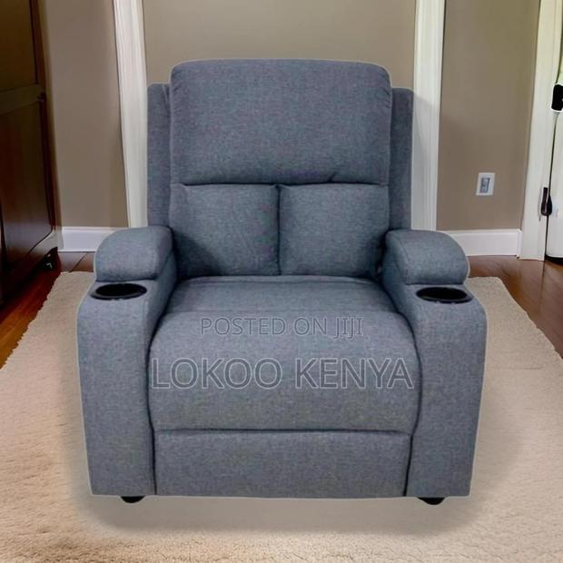 Home Chair : Gray Adjustable Recliner Home Chair - thumbnail 6