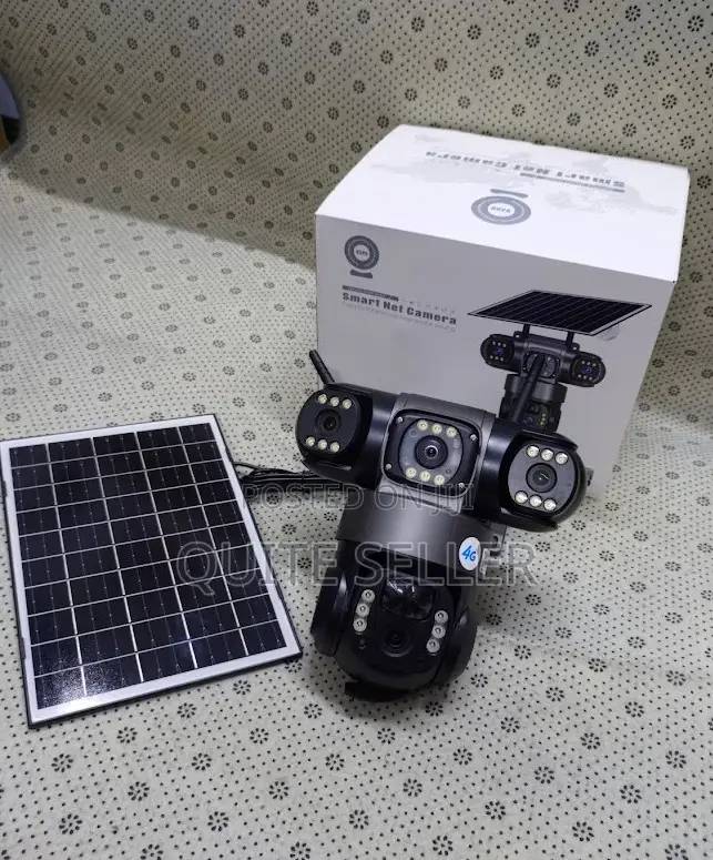 Triple Lens 4g Solar PTZ Camera - Triple Lens Surveillance Technology