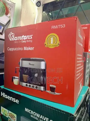 Ramtons 2-in-1 Espresso Cappuccino Brewer Coffee Maker