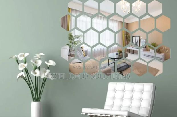 Attractive Hexagon Wall Mirrors for Elegant Homes - main view