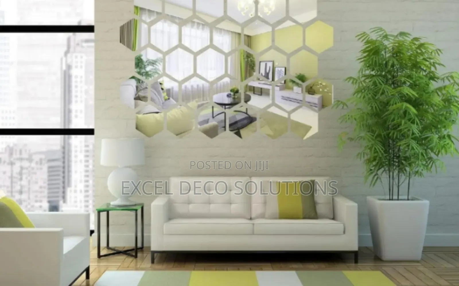 Modern Hexagon Mirrors – Perfect for Office Walls 