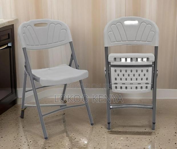Office Chair : Folding White Balcony Chair - thumbnail 2